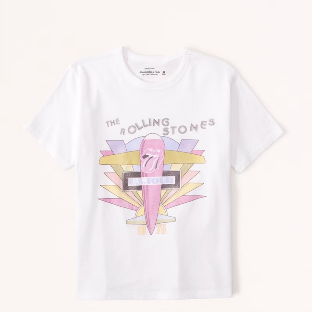 Abercrombie & Fitch Rolling Stones Graphic Tee | Women’s Small